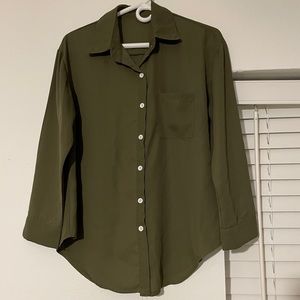 Women's Army Green Blouse